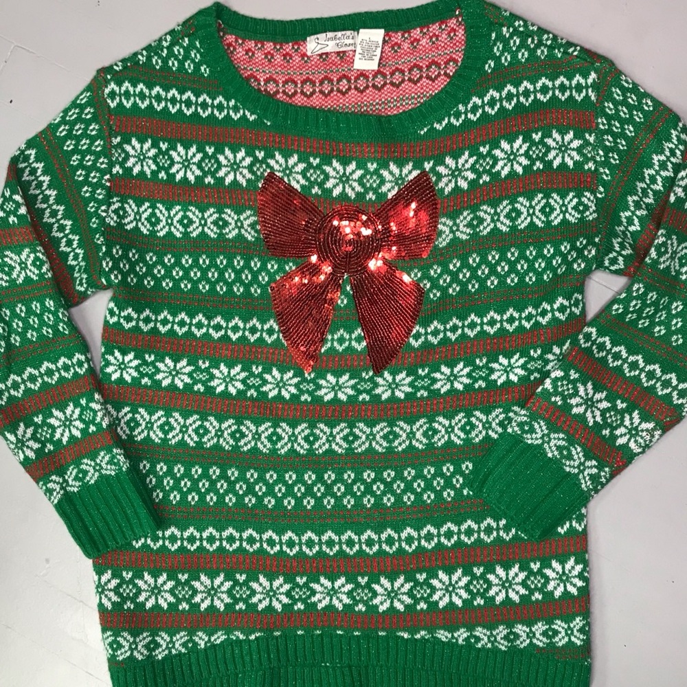 Isabella’s Closet ugly Christmas sweater Large